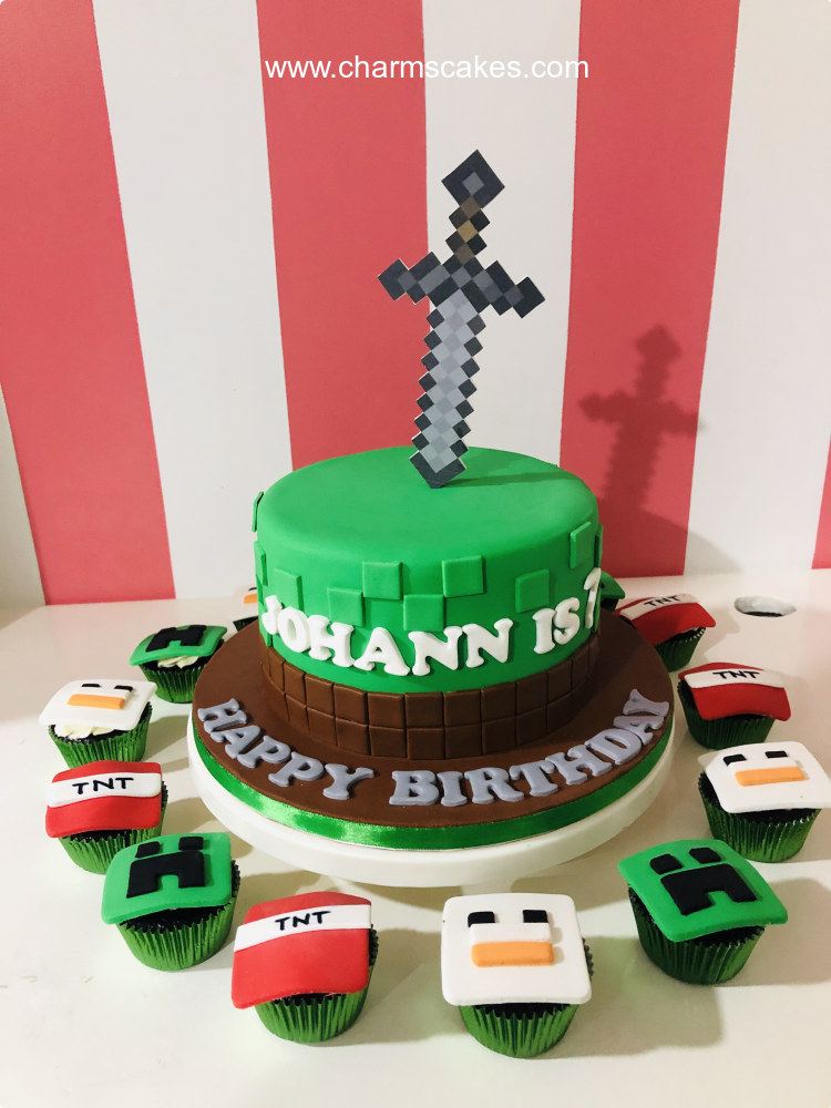 Minecraft (Johann) Minecraft Custom Cake