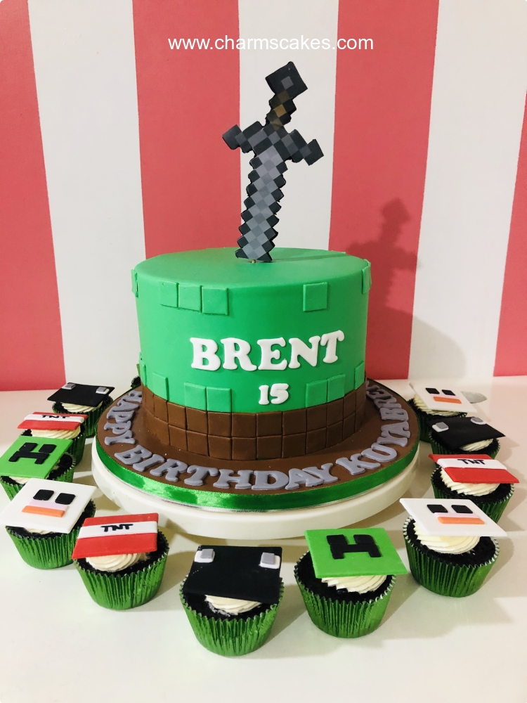 A1 - Brent Minecraft Custom Cake