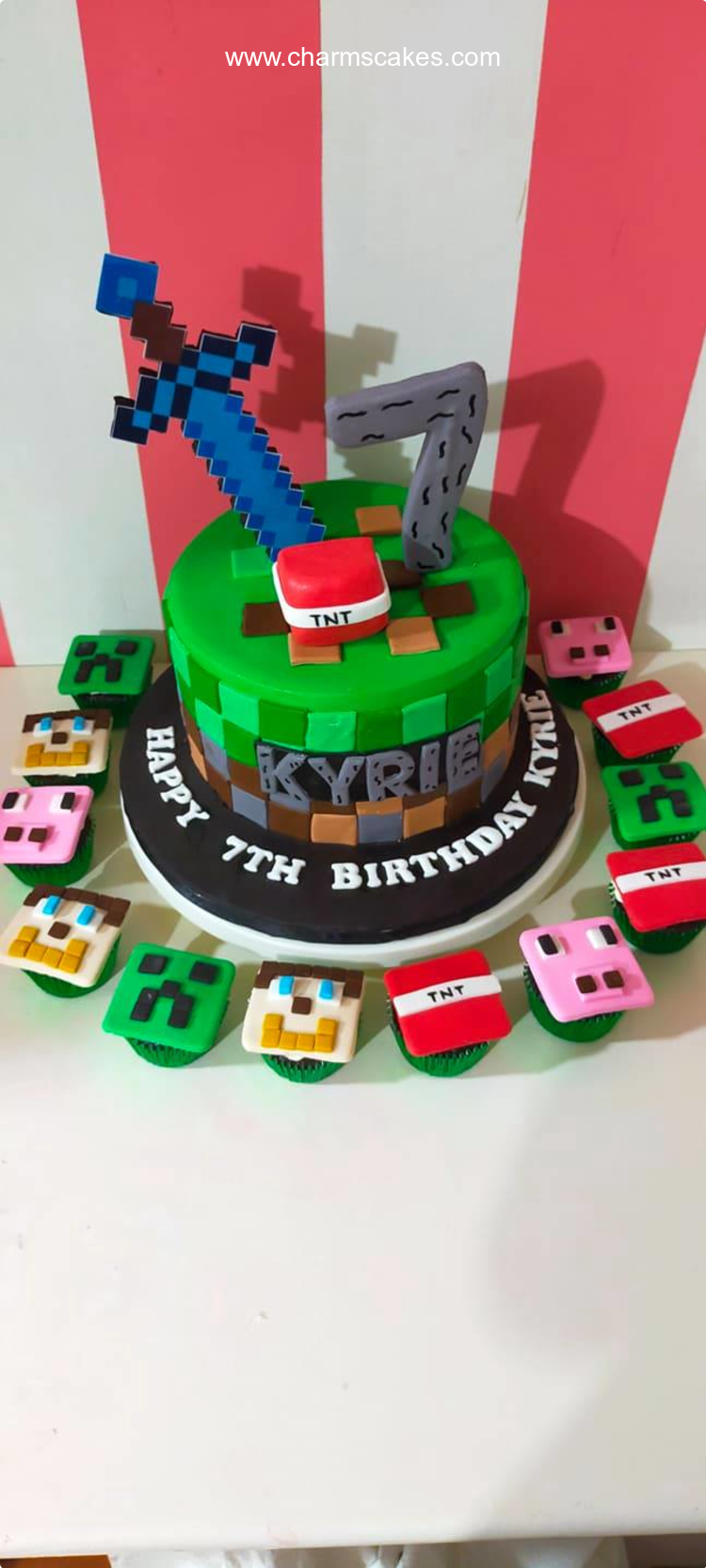 Kyrie Minecraft Custom Cake