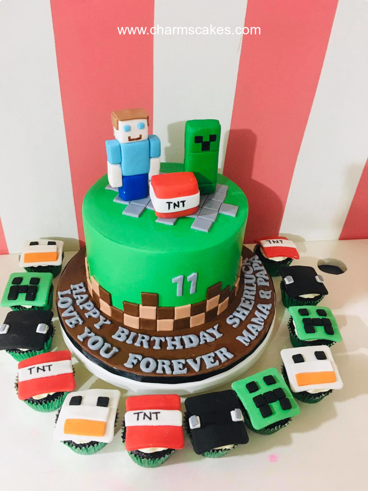 Sherluca's Minecraft Custom Cake