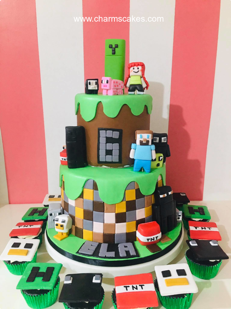 Crafter Minecraft Custom Cake