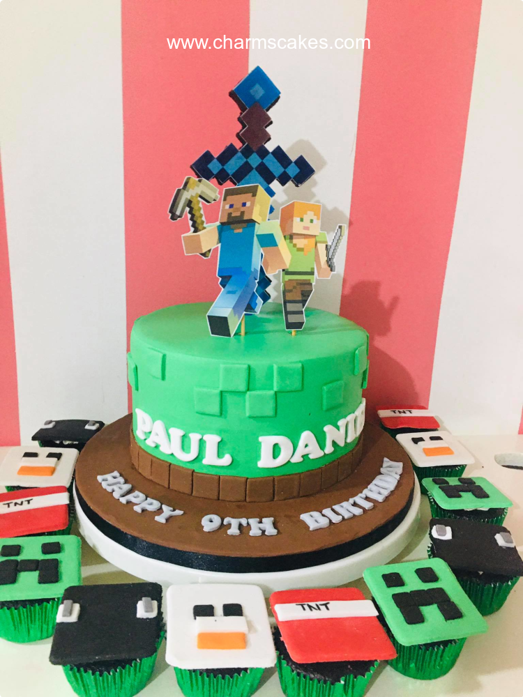 Paul Minecraft Custom Cake