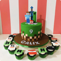 Calix Minecraft Custom Cake