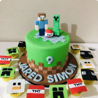 Minecraft (Jared) Minecraft Custom Cake