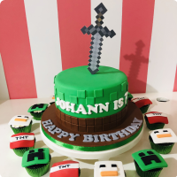 Minecraft (Johann) Minecraft Custom Cake