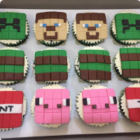 Minecraft Cupcakes Minecraft Custom Cake