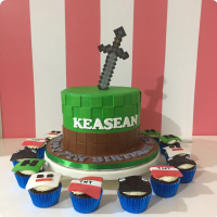 Minecraft Sword Cake Minecraft Custom Cake