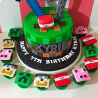 Kyrie Minecraft Custom Cake