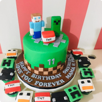 Sherluca's Minecraft Custom Cake