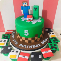 Benj's Minecraft Custom Cake