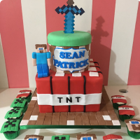 Sean Minecraft Custom Cake
