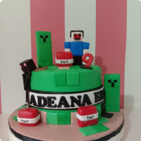 Adeana's Minecraft Custom Cake