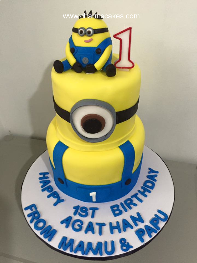 Bananananana🍌 Minion Anti-gravity Cake 🟡 | Gallery posted by Grace Cakery  | Lemon8