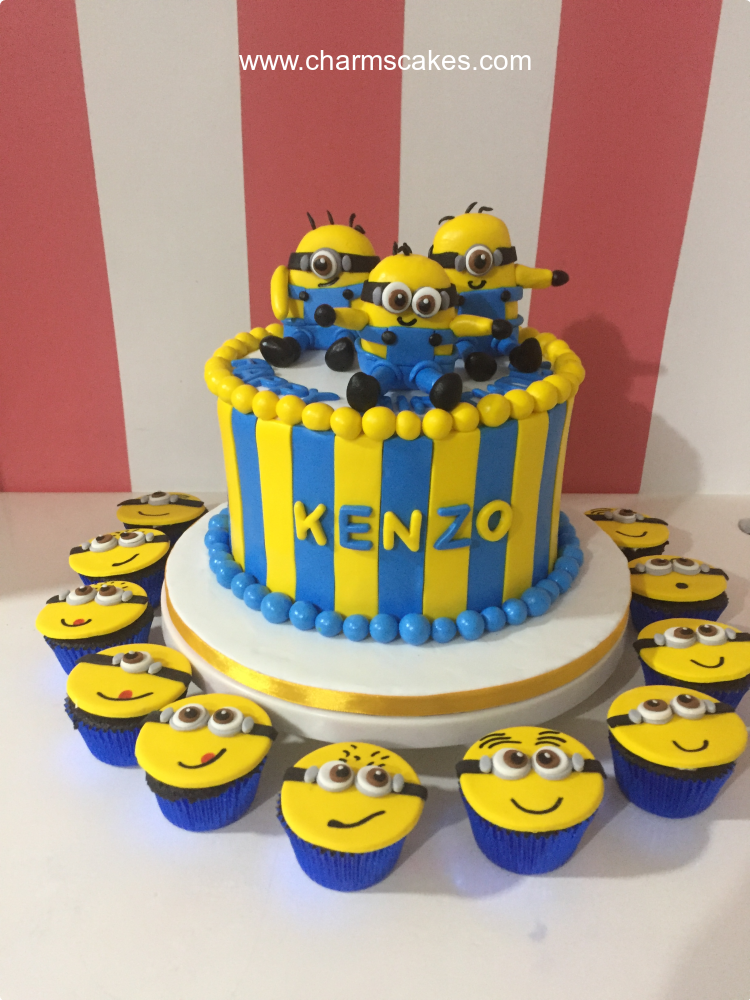 Charm S Cakes Minions Kenzo Custom Cake