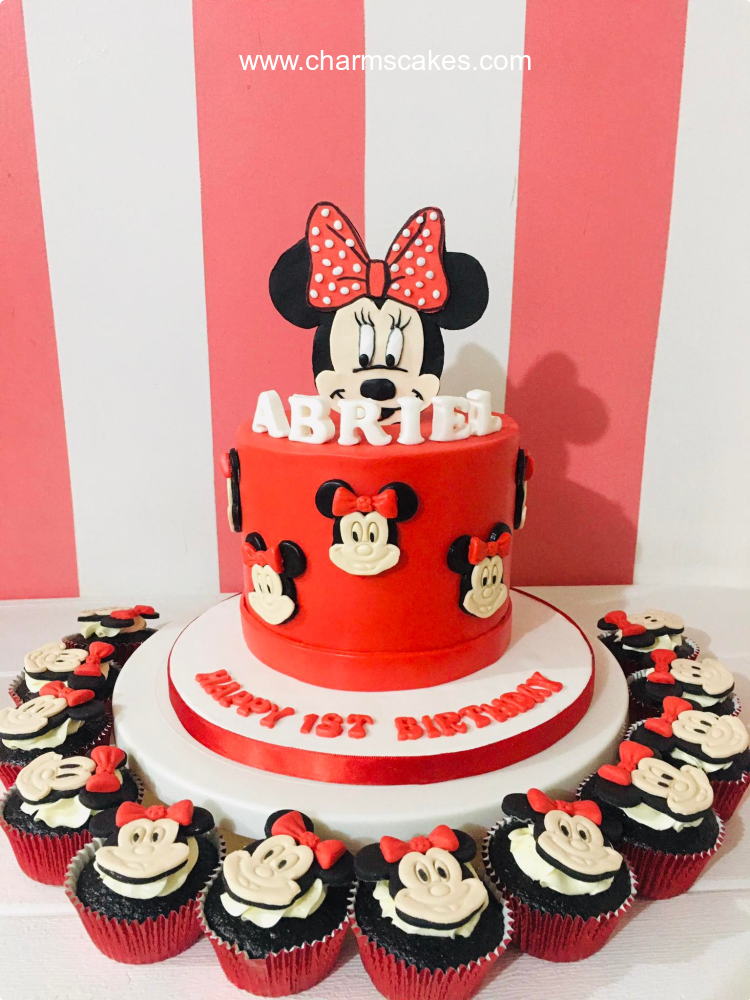 Abriea Minnie Mouse Custom Cake