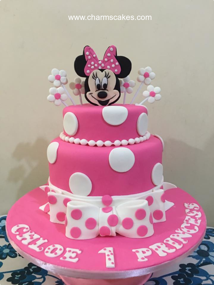 Chloe Minnie Mouse Custom Cake