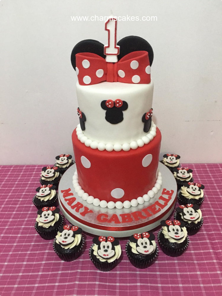 Mary G Minnie Mouse Custom Cake