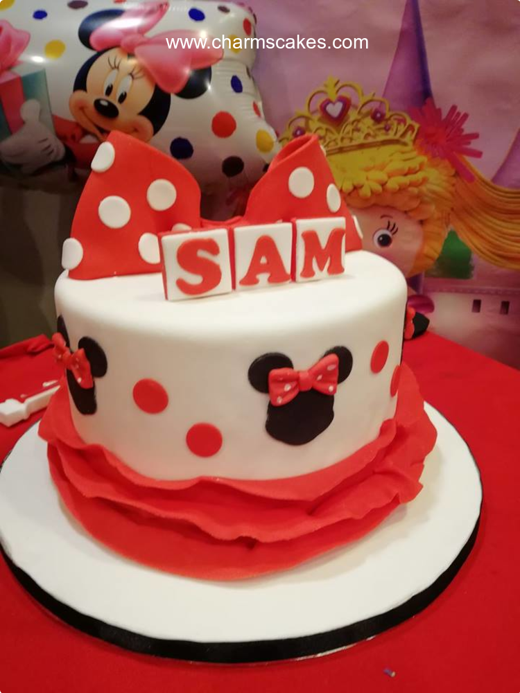 Sam Minnie Mouse Custom Cake