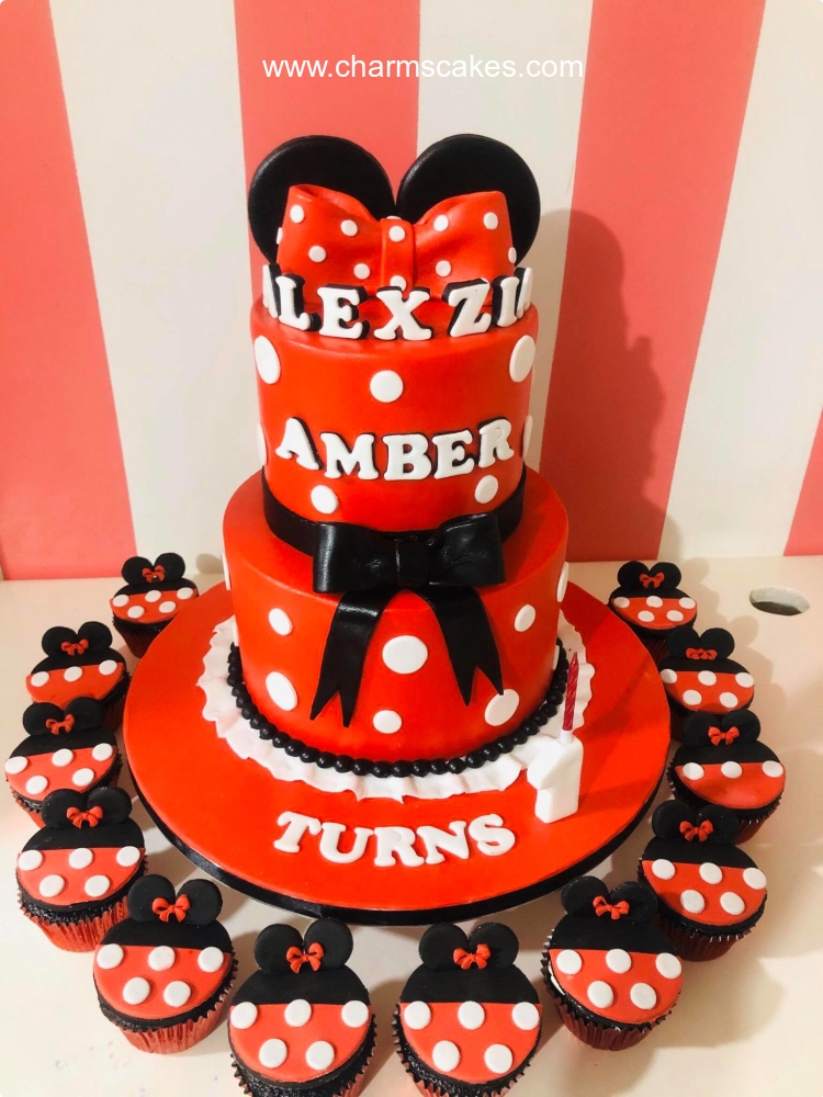 Amber Minnie Mouse Custom Cake
