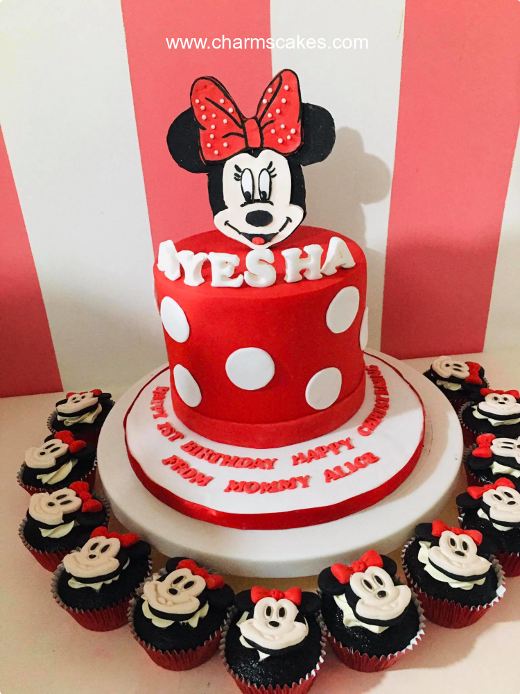 Ayesha Minnie Mouse Custom Cake