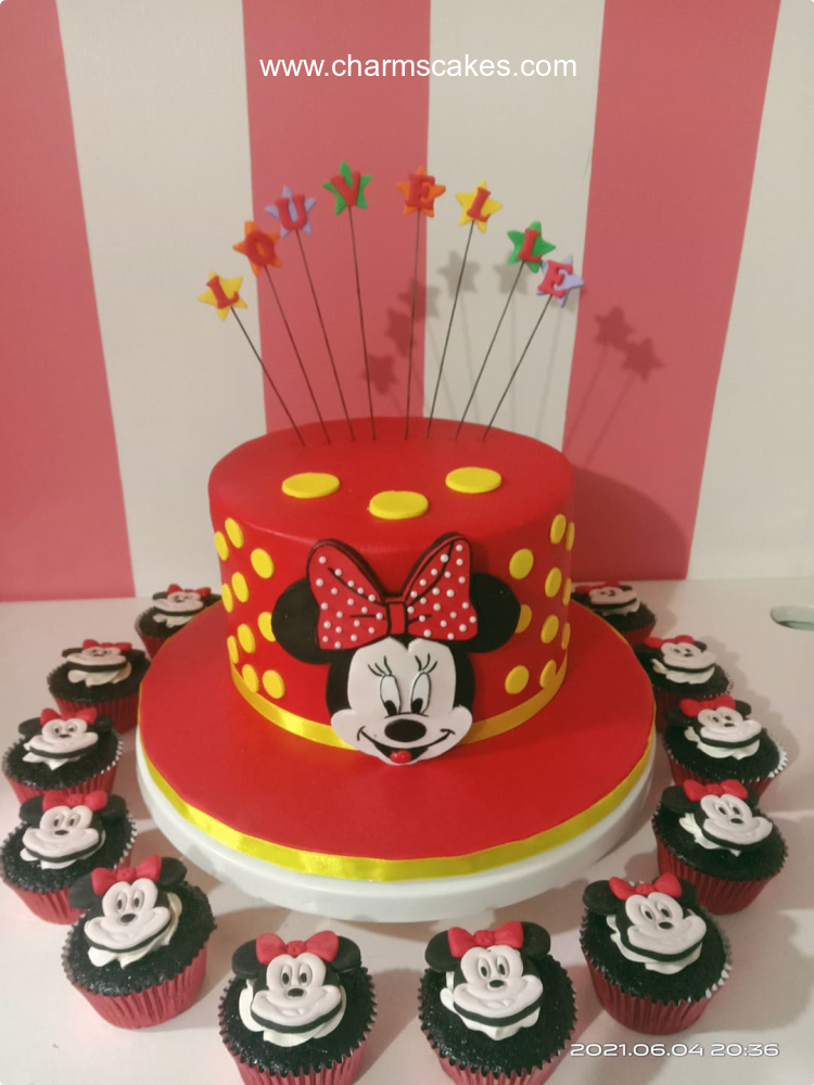 Louvele Minnie Mouse Custom Cake