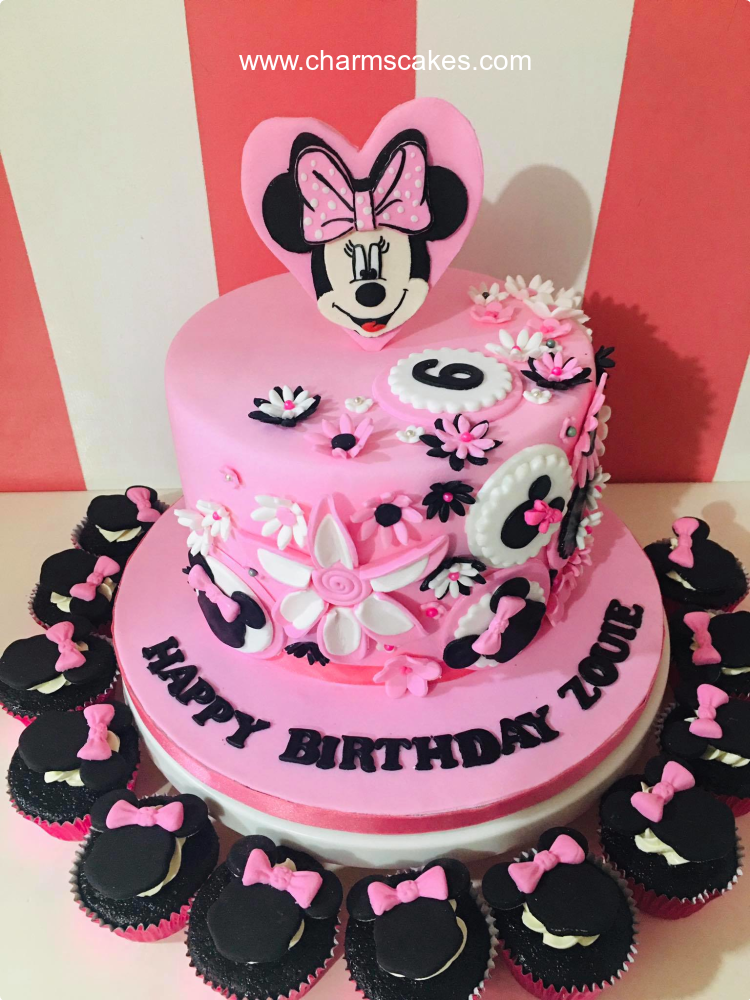 Zoe Minnie Mouse Custom Cake