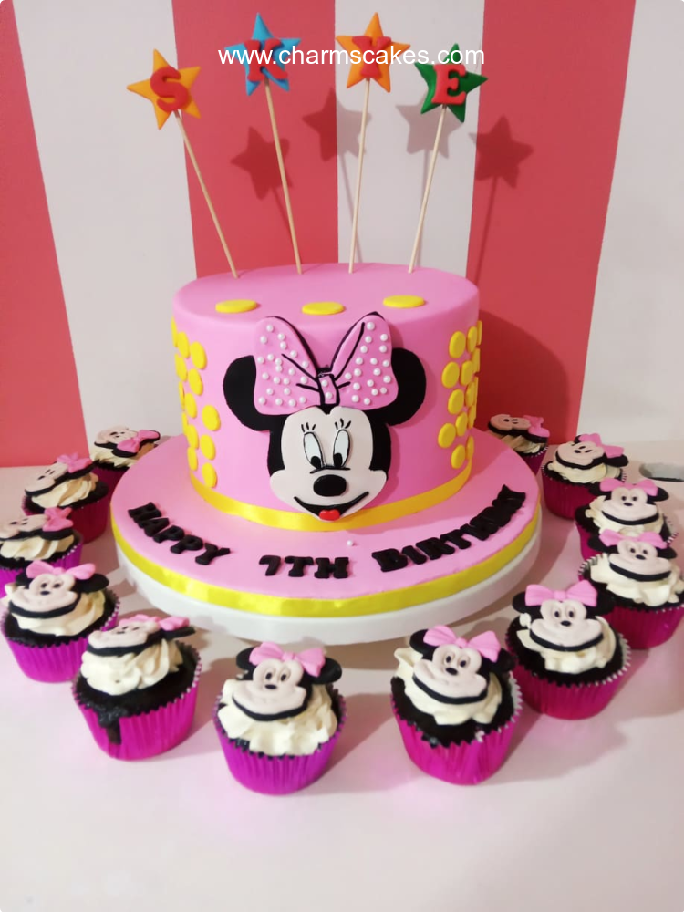 Minnie Minnie Mouse Custom Cake