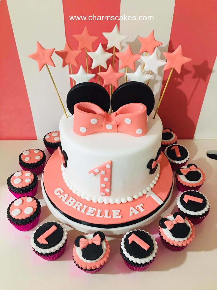 Gabrielle Minnie Mouse Custom Cake