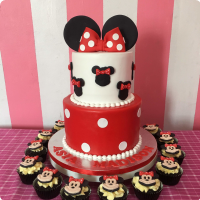 Asia Minnie Mouse Custom Cake