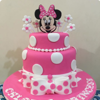 Chloe Minnie Mouse Custom Cake