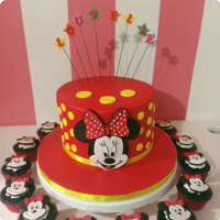 Louvele Minnie Mouse Custom Cake