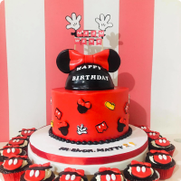 Weng's Minnie Mouse Custom Cake