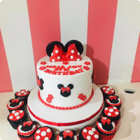 Joy Minnie Mouse Custom Cake