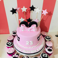 Kim 23 Minnie Mouse Custom Cake