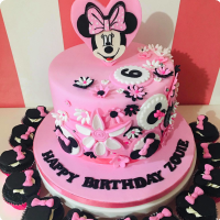 Zoe Minnie Mouse Custom Cake