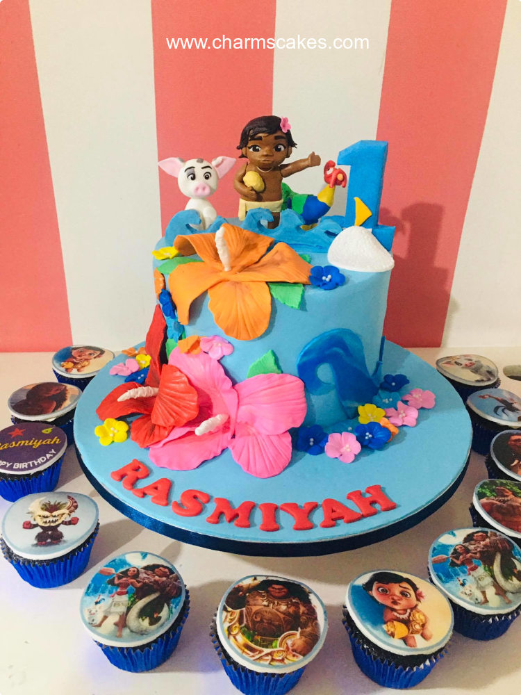 Rasmiyah Moana Custom Cake