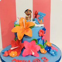 Portia's Moana Custom Cake