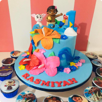 Rasmiyah Moana Custom Cake