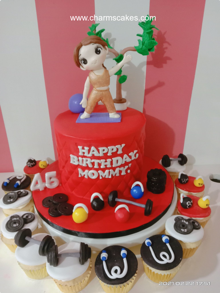 Zumba Girl For Mothers Custom Cake