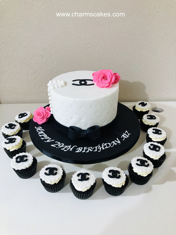 Chanel Logo For Mothers Custom Cake