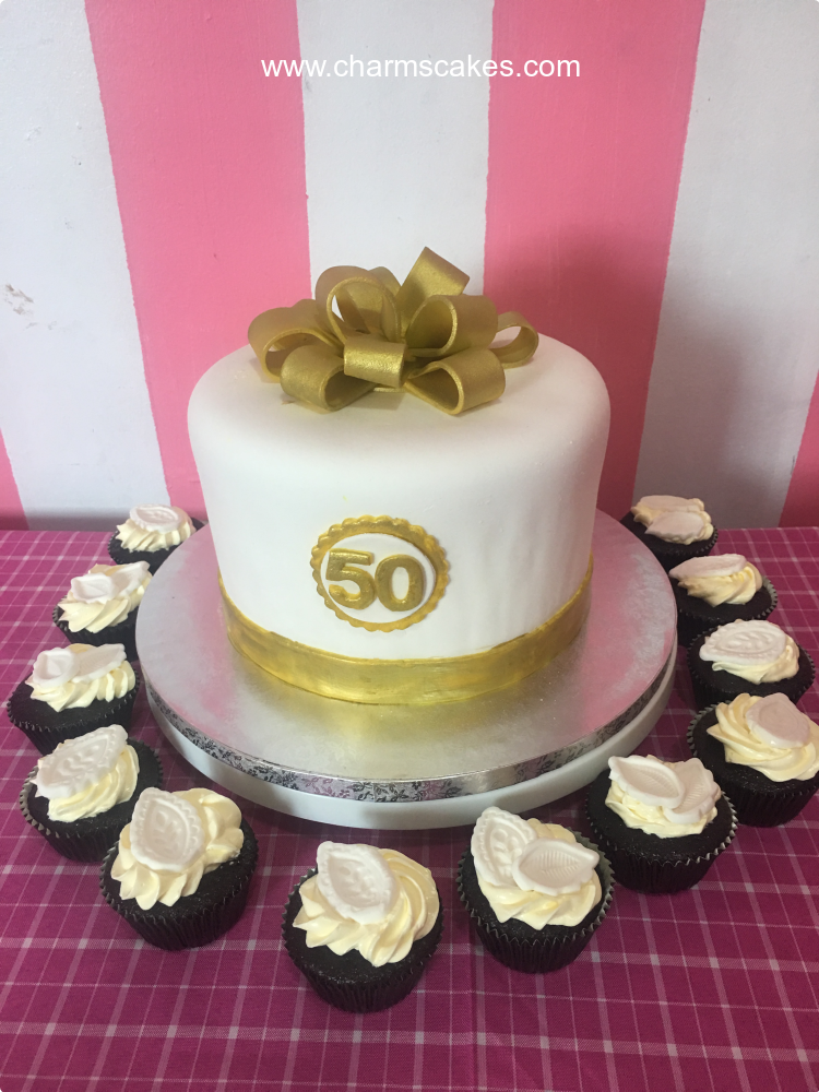 50th Golden For Mothers Custom Cake