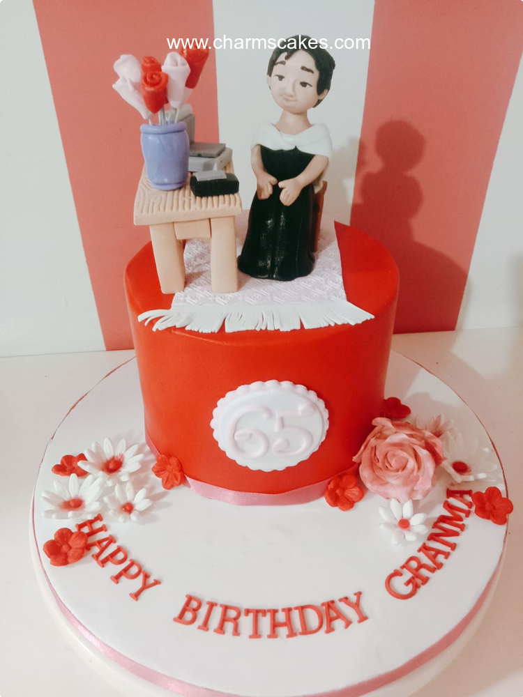 Granma @ 65 For Mothers Custom Cake