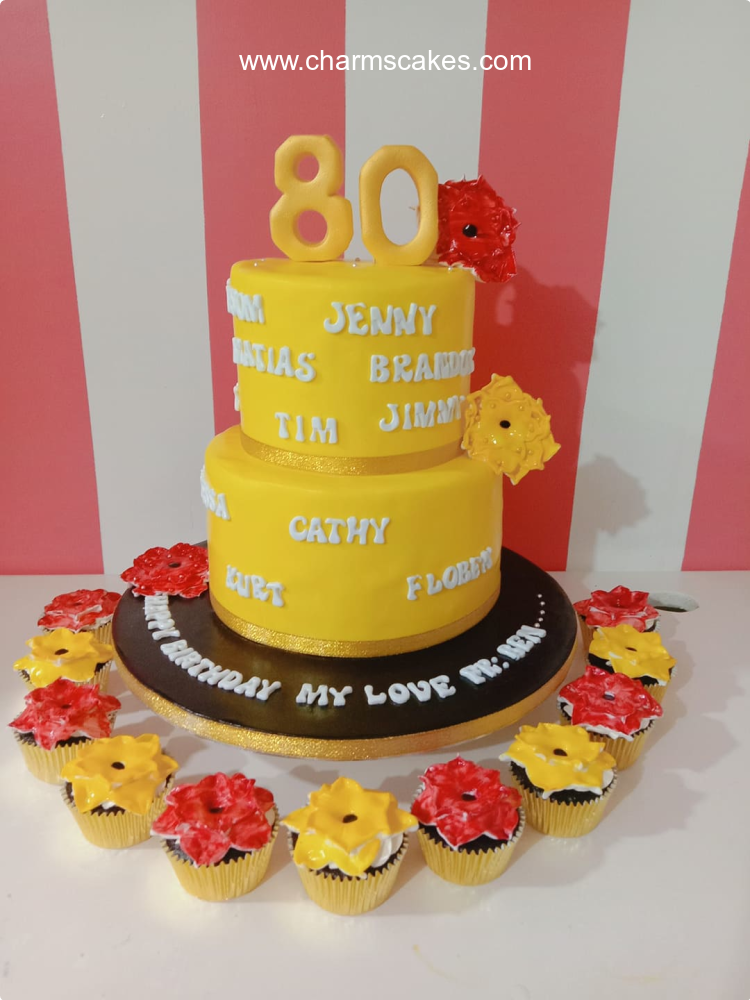 Mama @ 80 For Mothers Custom Cake