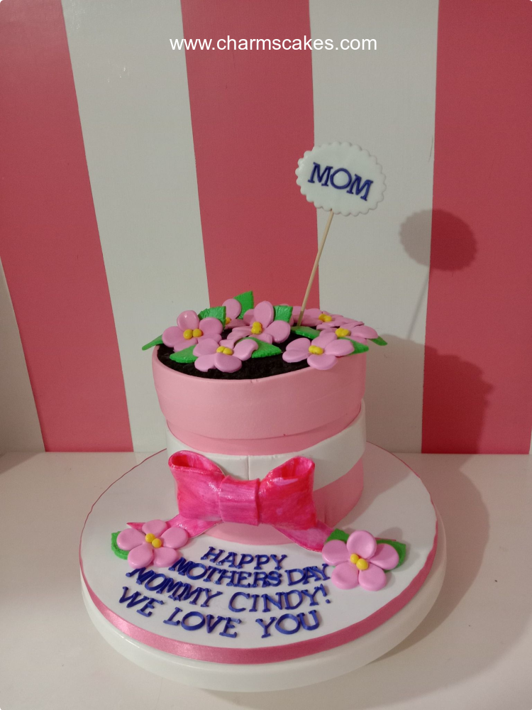 Plant Mom For Mothers Custom Cake