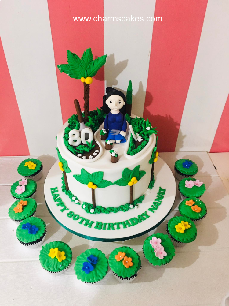 Nanay's Garden For Mothers Custom Cake