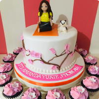 Ms. Yoga For Mothers Custom Cake