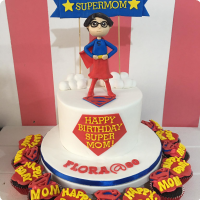 Super Mom For Mothers Custom Cake