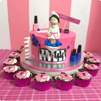 Salon For Mothers Custom Cake