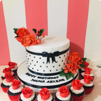 Ribbon For Mothers Custom Cake