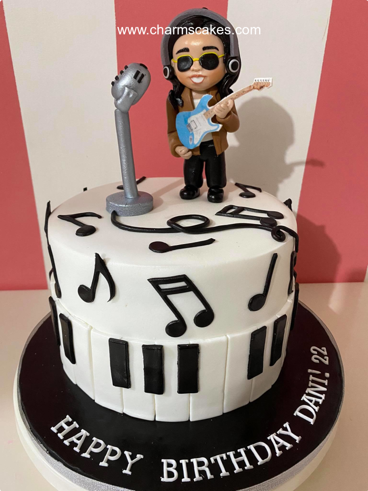 Pop Star Music Custom Cake